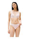 Femei Sutien sport White, Light Pink