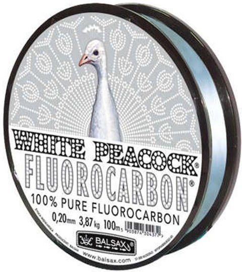 Πετονιά Balsax 2400 White Peacock Fluorocarbon 100m 0.14mm