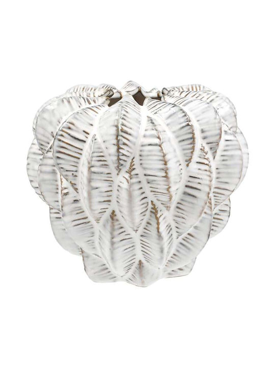 Keramikvase Fylliana Fl23914 Weiße Farbe 21x18cm