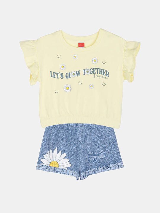Joyce Kinder-Set mit Shorts Sommer 2Stück Yello...