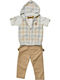 Kinder-Set mit Hose Sommer 3Stück Beige