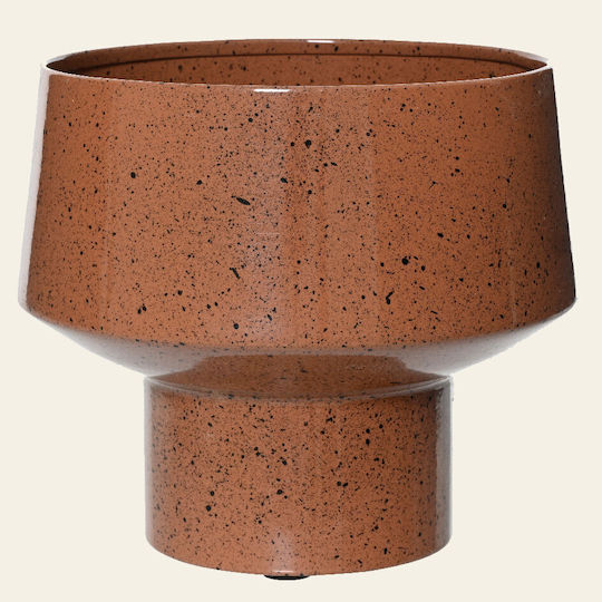 Beauty Home Blumentopf Metall Braun