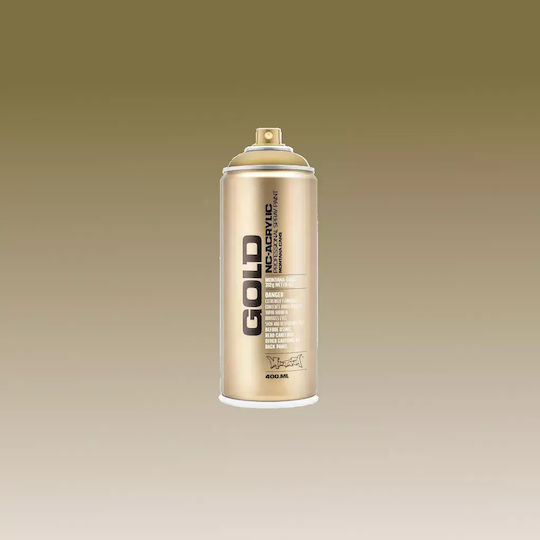 Montana Cans Spray Paint with Metallic Effect Gold M3010 Gold Matt 400ml