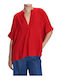 Tunic with 3/4 Sleeve Red
