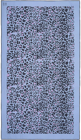 Beauty Home Microfiber Towel Body 200gr/m² Double-Sided Purple 160x90cm