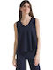 Women's Blouse Cotton Blue