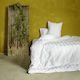 Hotel Sheet 260x280 4.5cm Striped 100% Cotton Satin 300tc Nima Hotelling White 260x280