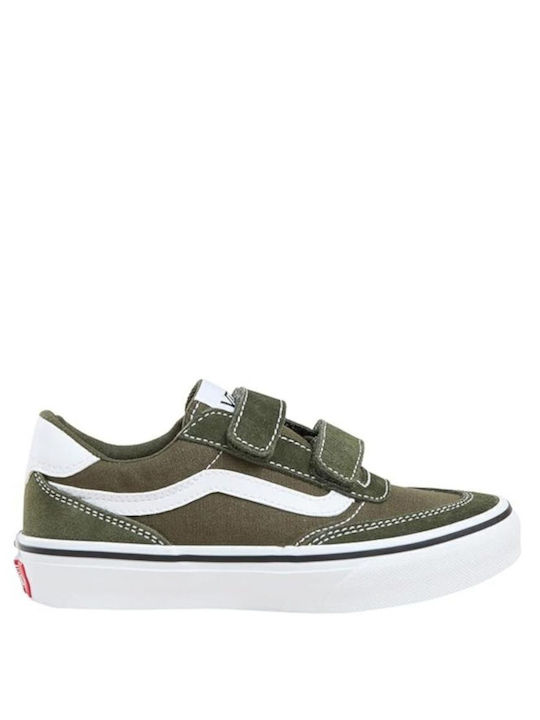Vans Brooklyn Ls Kids Sneakers with Scratch Green