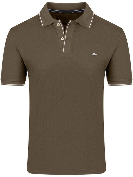 Fynch Hatton Polo Μπλούζα Κοντομάνικη Λαδί