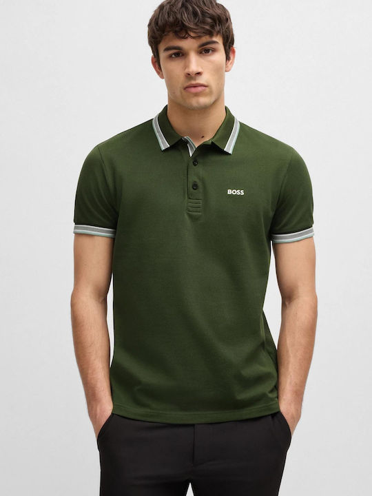 Boss Paddy Polo Μπλούζα Κοντομάνικη Dark Green
