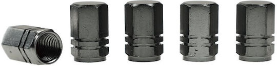 Capace hexagonale din aluminiu pentru supape 5 buc. Gunmetal