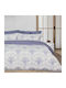 Das Home 1696 Κουβερλί Υπέρδιπλο Βαμβακοσατέν Blue, Ecru 230x250cm