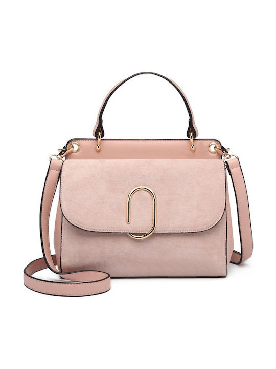 Miss Lulu Leather Women's Bag Shoulder Pink