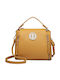 Leather Women's Bag Handbag Yellow