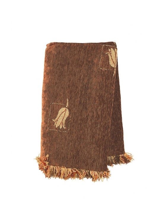 Sunshine Tulip Zweisitzer-Sofa Überwurf Chenill...