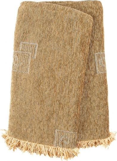 Sunshine Sunshine Armchair Throw Chenille 180x180cm Beige