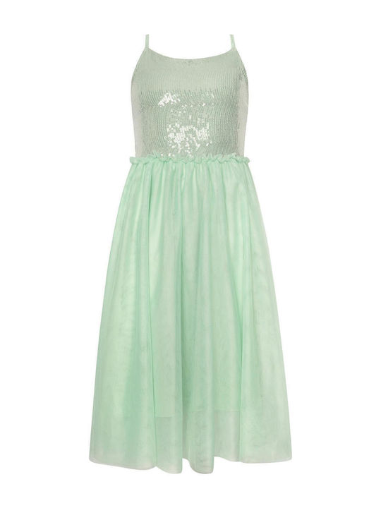 Two In A Castle Children's Dress Sleeveless Tulle Mint, Green T6083 |  Skroutz.mt