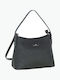 Leather Women's Shoulder Crossbody Handbag Black