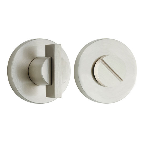Set Round Rosette WC Security Latch Zogometal 1861 Matte Black
