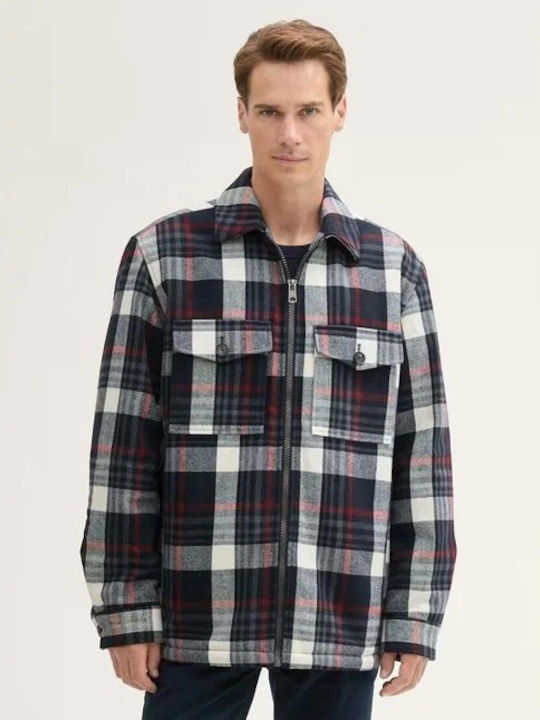 Μακρυμάνικo Overshirt Καρό Blue