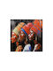 Canvas Painting Print Fylliana Fl246005 Black-Brown-Red-Yellow 80x3x80cm