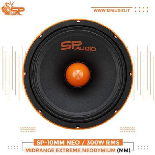 SP Audio 10MM NEO Ηχείο Αυτοκινήτου 10" με 300W RMS (Midrange)