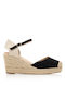 Platforme Dama De Vară Tip Espadrile Negre