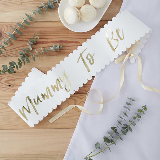 Sash Oh Baby Mother To Be Paper Foil 75 X 10 Cm