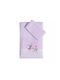 Nef-Nef Homeware Set of baby towels 2pcs Mon Petit Jardin Purple 70 cmx140cm Weight 420gr/m²