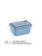 Viosarp Microwave Plastic Lunch Box Blue 1050ml