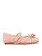Kids Ballerinas with Hoop & Loop Closure Pink