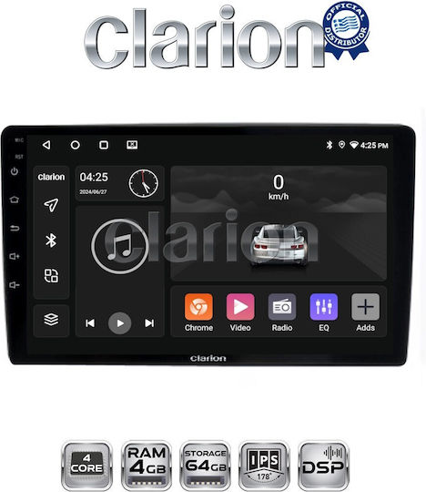 Clarion Auto-Audiosystem für Ford Focus / Mondeo / Galaxie / S-Max 2007-2013 (Bluetooth/USB/WiFi/GPS/Apple-Carplay/Android-Auto)