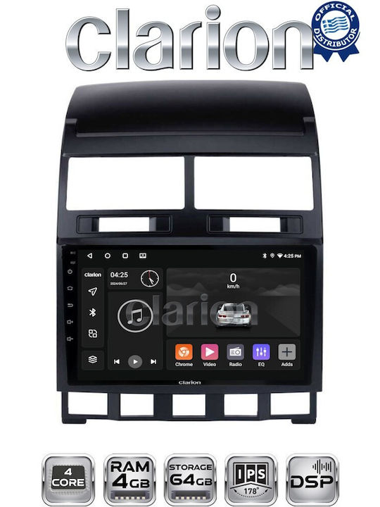 Clarion Ηχοσύστημα Αυτοκινήτου για Volkswagen Touareg 2011 (Bluetooth/USB/WiFi/GPS/Apple-Carplay/Android-Auto)