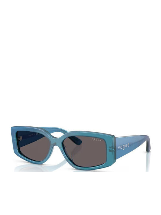 Vogue Women's Sunglasses with Silver Horn-Rimme...