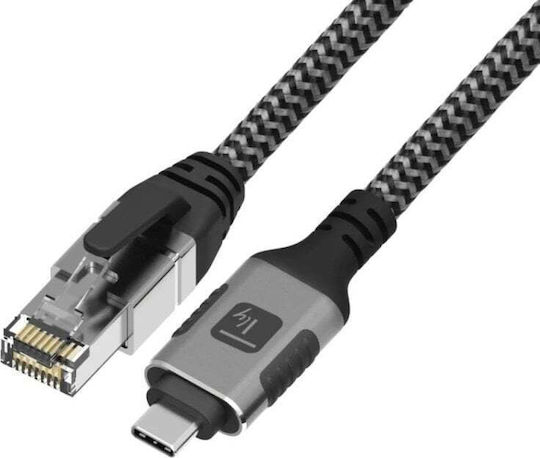 Techly Icoc U3c-rj45-030 USB-C Male to Ethernet RJ45 Male Cable 3m