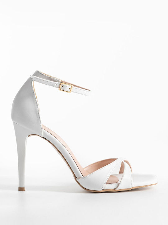 Bozikis Gin30 Leder Sandalen Weiß