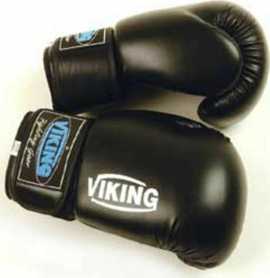 Viking Top Gear Γάντια Πυγμαχίας από Συνθετικό Δέρμα για Αγώνα Μαύρα