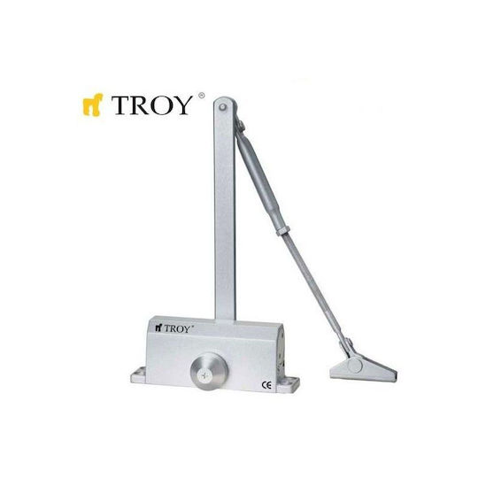 Troy Μηχανισμός Επαναφοράς Πόρτας Ασημί