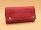 Original Kavatza Joint Tobacco Pouch Made of Burgundy Artificial Leather with Magnetic Closure
