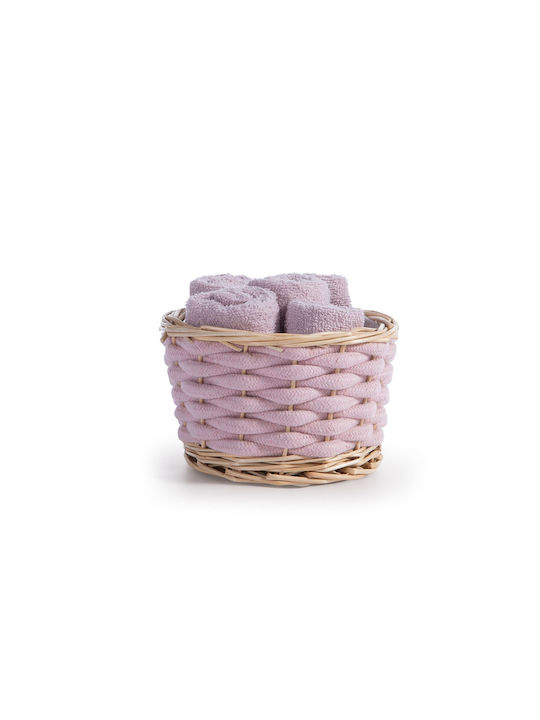 Σετ 5 Πετσέτες Χεριών Καλαθάκι Borra Nef Nef Homeware 114 Lilac