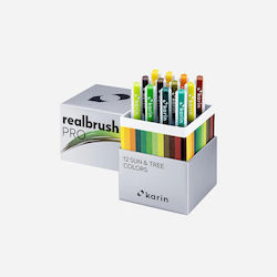 Set Karin Realbrush Pro de 12 Markere cu Apă Culori Copaci de Soare