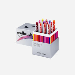 Set de 12 Markere cu Apă Karin Realbrush Pro Culori de Flori