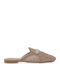 Flat Mules σε Καφέ Χρώμα