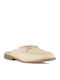 Mules with Heel in Beige Color