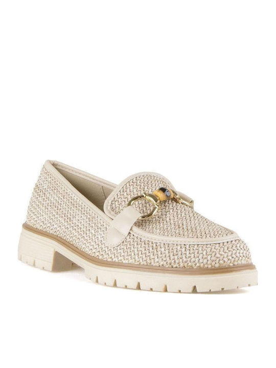 Γυναικεία Loafers σε Μπεζ Χρώμα