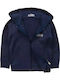 Kids Cardigan with Hood Blue