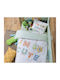 Nef-Nef Homeware ALPHABET MONSTER Baby Quilt Baumwolle Grün 110x140cm
