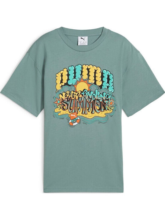 PUMA Παιδικό T-shirt Πράσινο