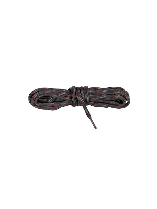 Bergal Trekking Laces Grey Bordeaux 120cm Στρογγυλα Χοντρα Ορειβατικα Κορδονια Πλεξη Χρωματα Γκρι Μπορντω 120 Εκατοστα