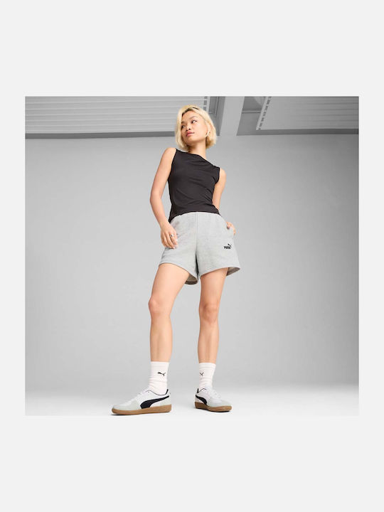 PUMA Γυναικείο Πετσετέ Ψηλόμεσο Σορτς Γκρι
